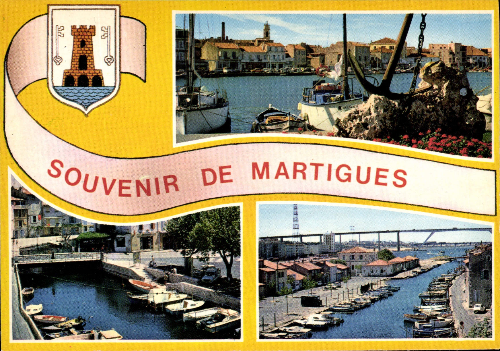 CPSM Martigues La Venise Provencale souvenir