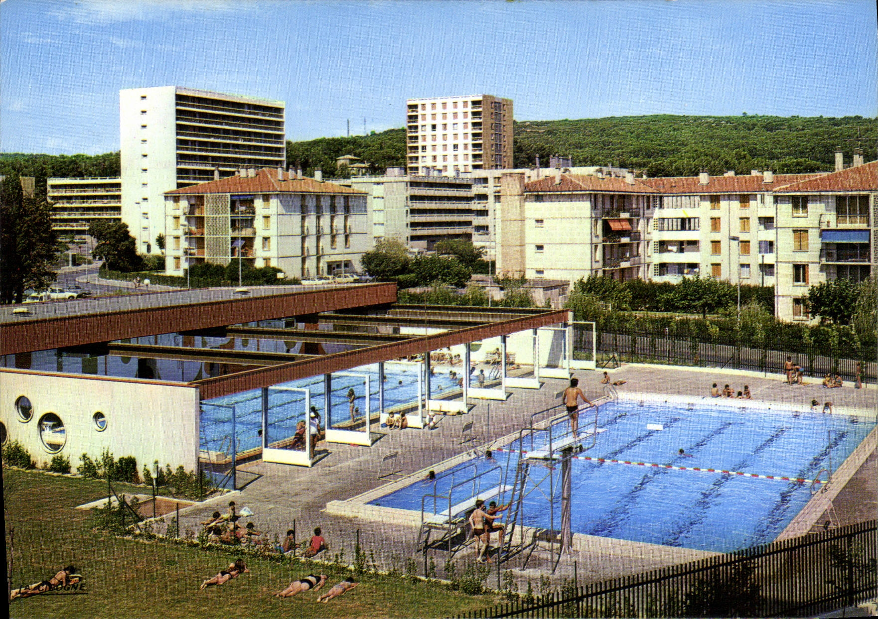 CPSM Salon De Provence Piscine Municipale Des Canourgues
