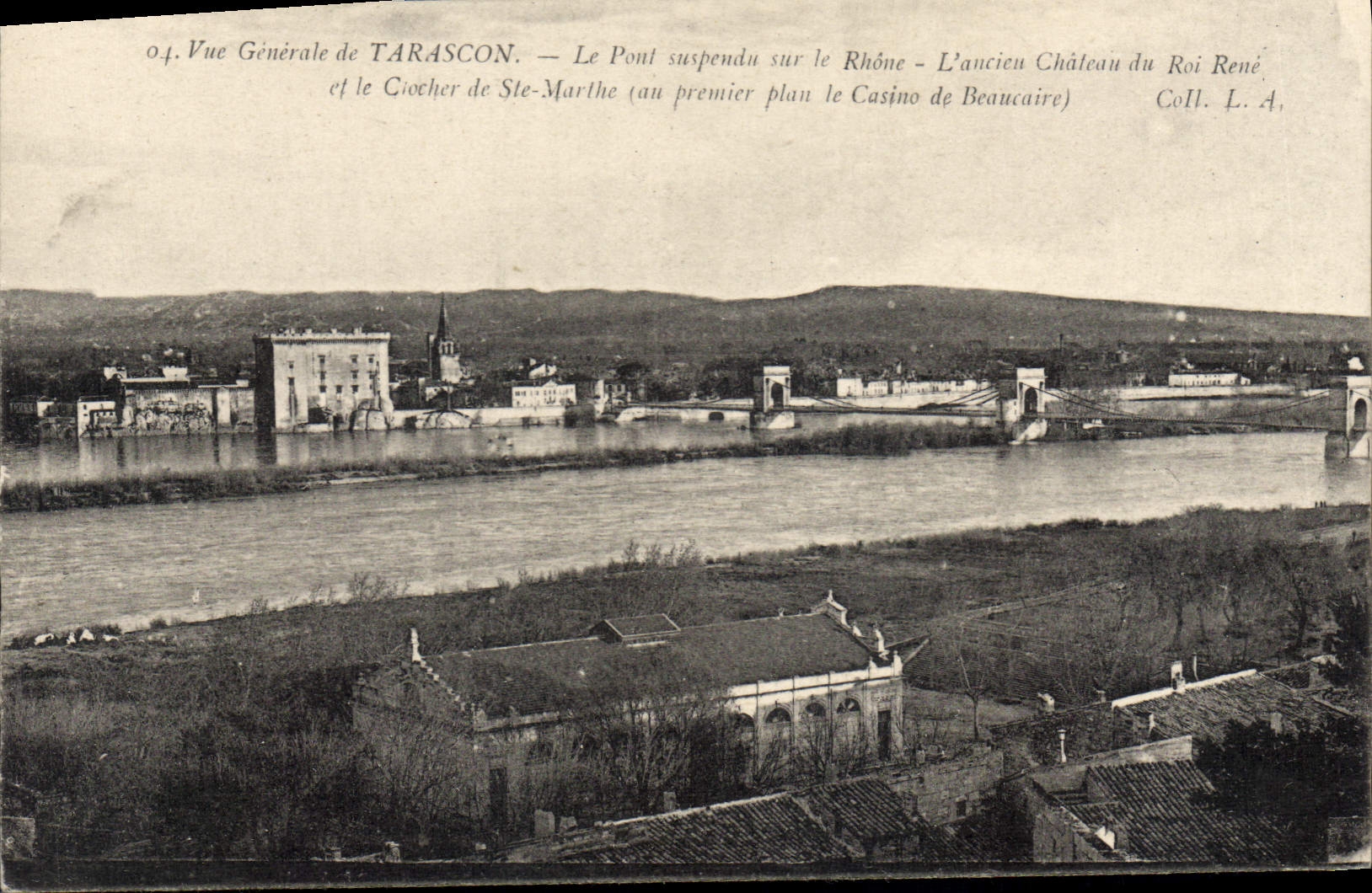 CPA Tarascon Le Pont Suspendu Sur Le Rhone