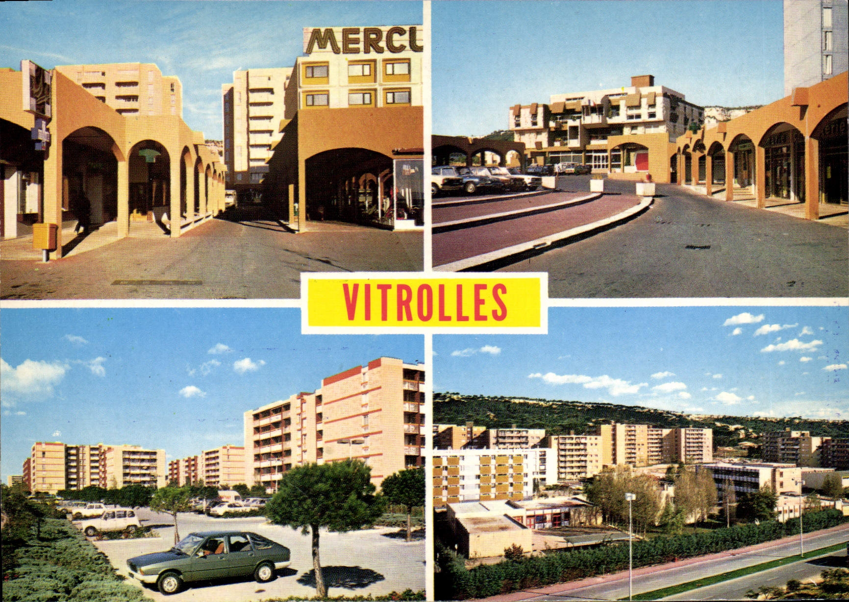 CPSM Vitrolles Vue Generale De La Ville Nouvelle centre commercial