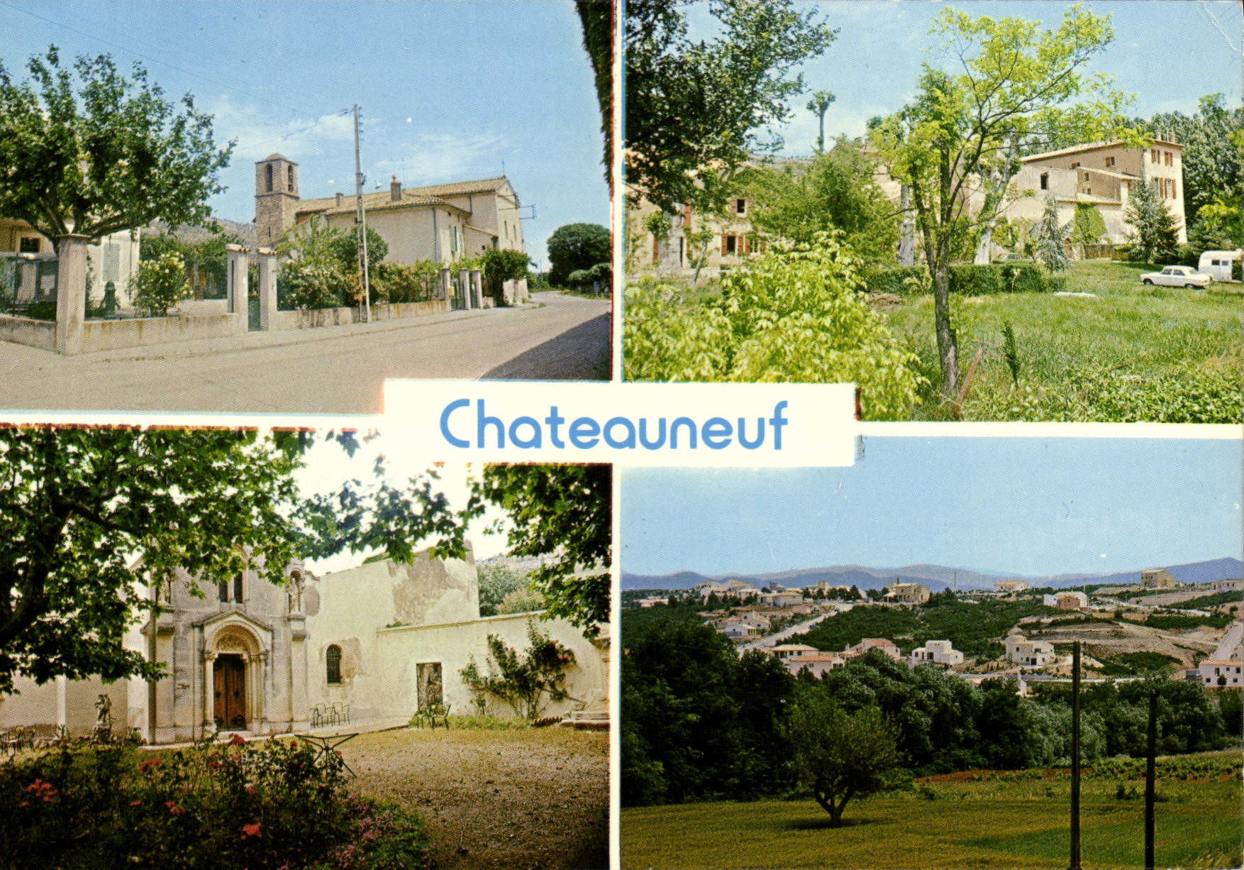 CPSM Chateauneuf Le Rouge Le Village château de la Galinière