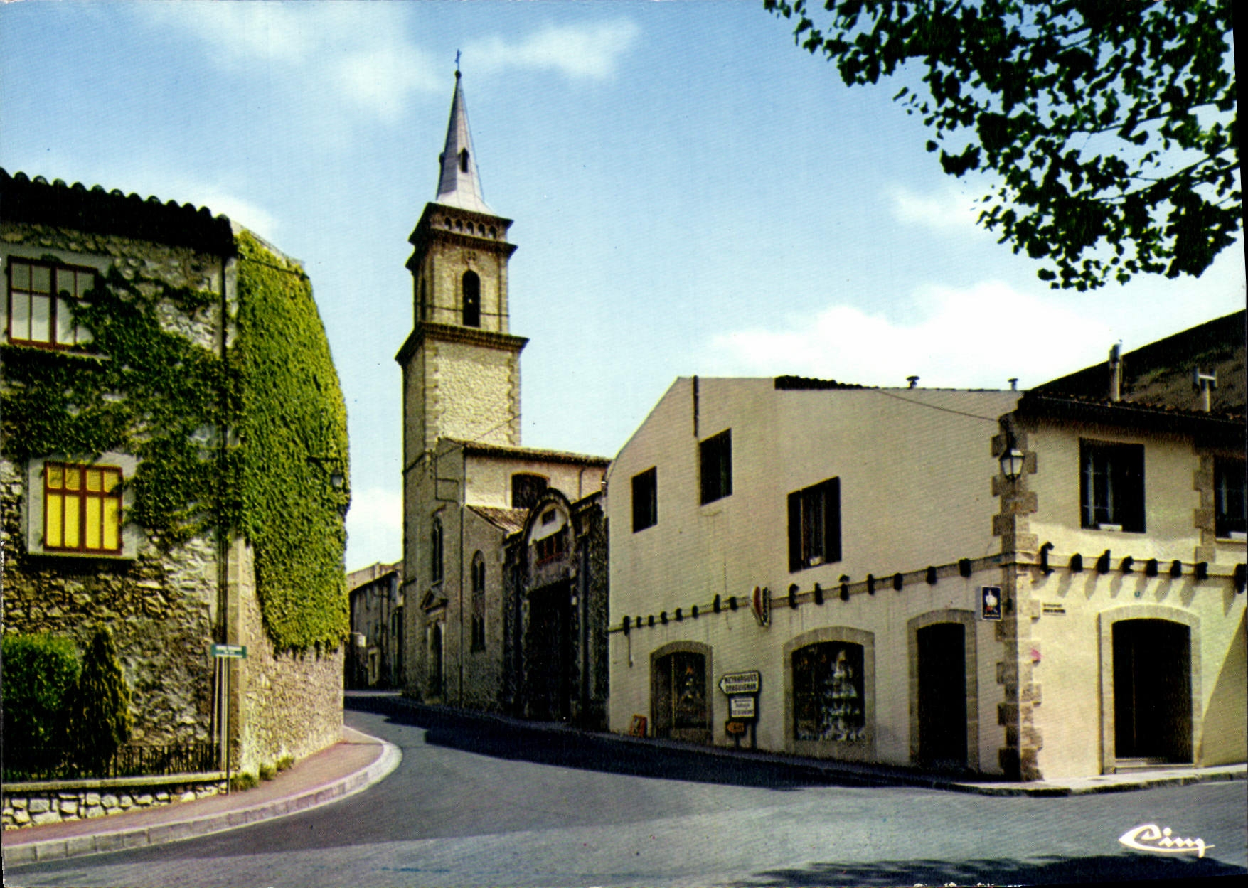 CPSM La Roque D'Antheron L'Eglise Carrefour Adam De Craponne