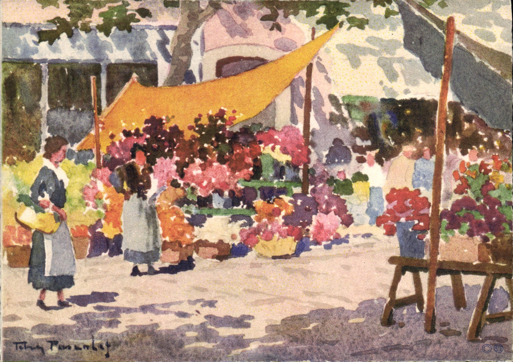 CPSM Marché Aux Fleurs En Provence