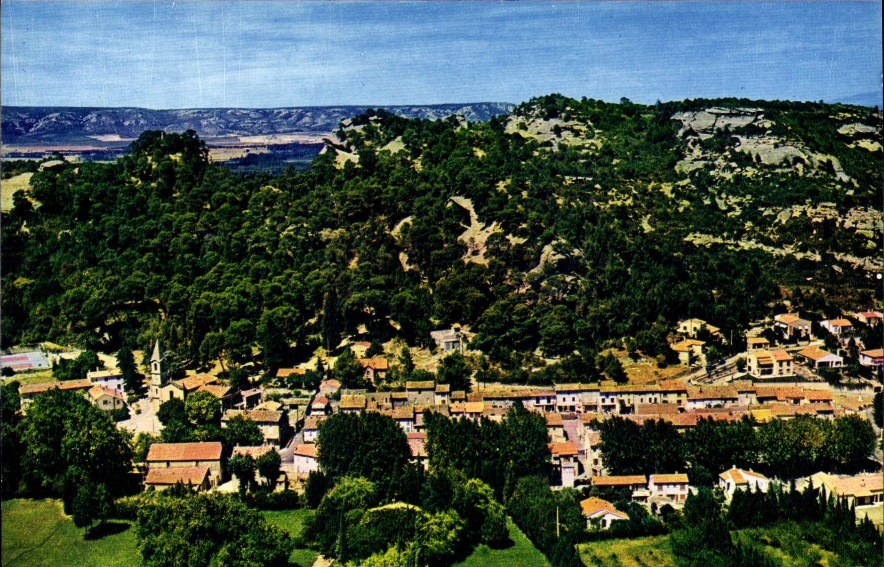 CPSM Lamanon Vue Generale Aerienne