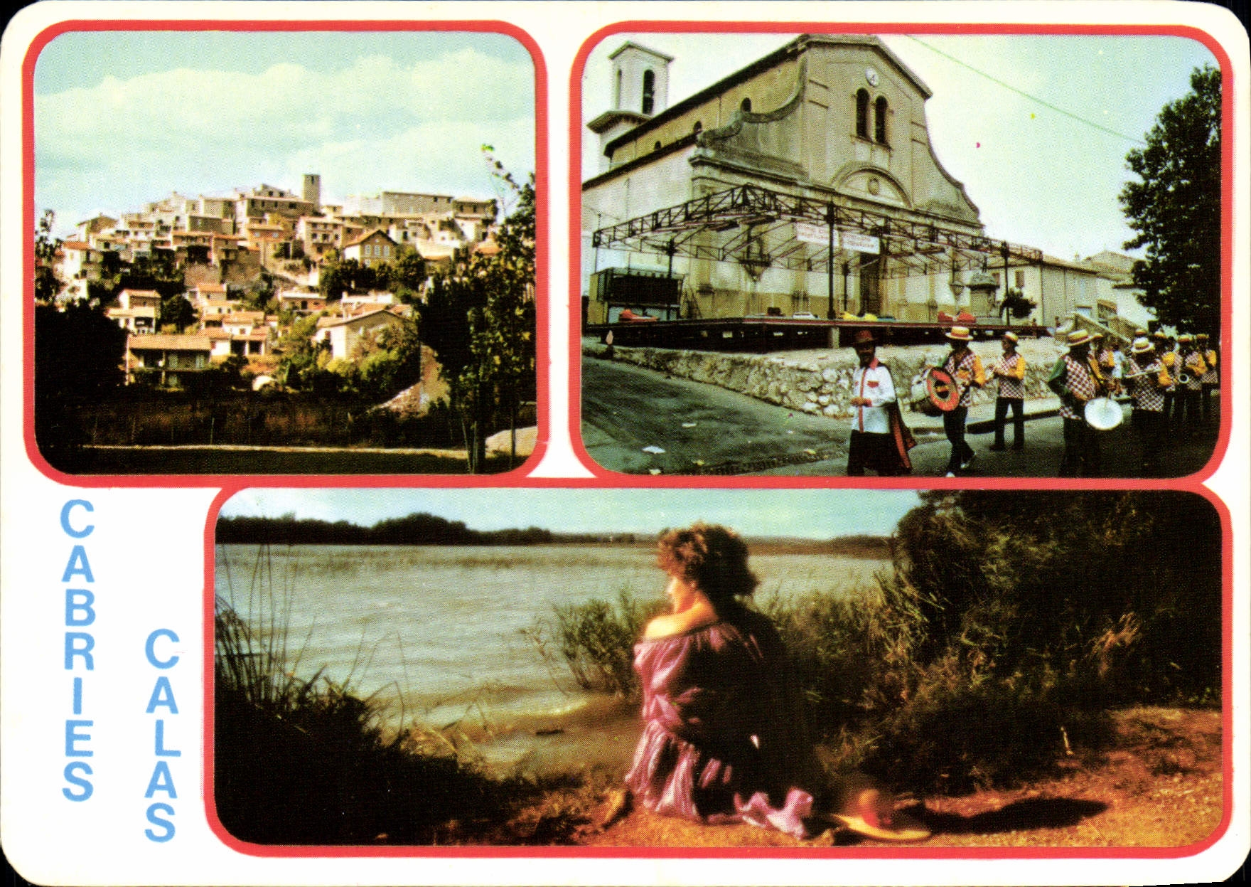 CPSM Cabries Calas Un Aspect Du lac bleu