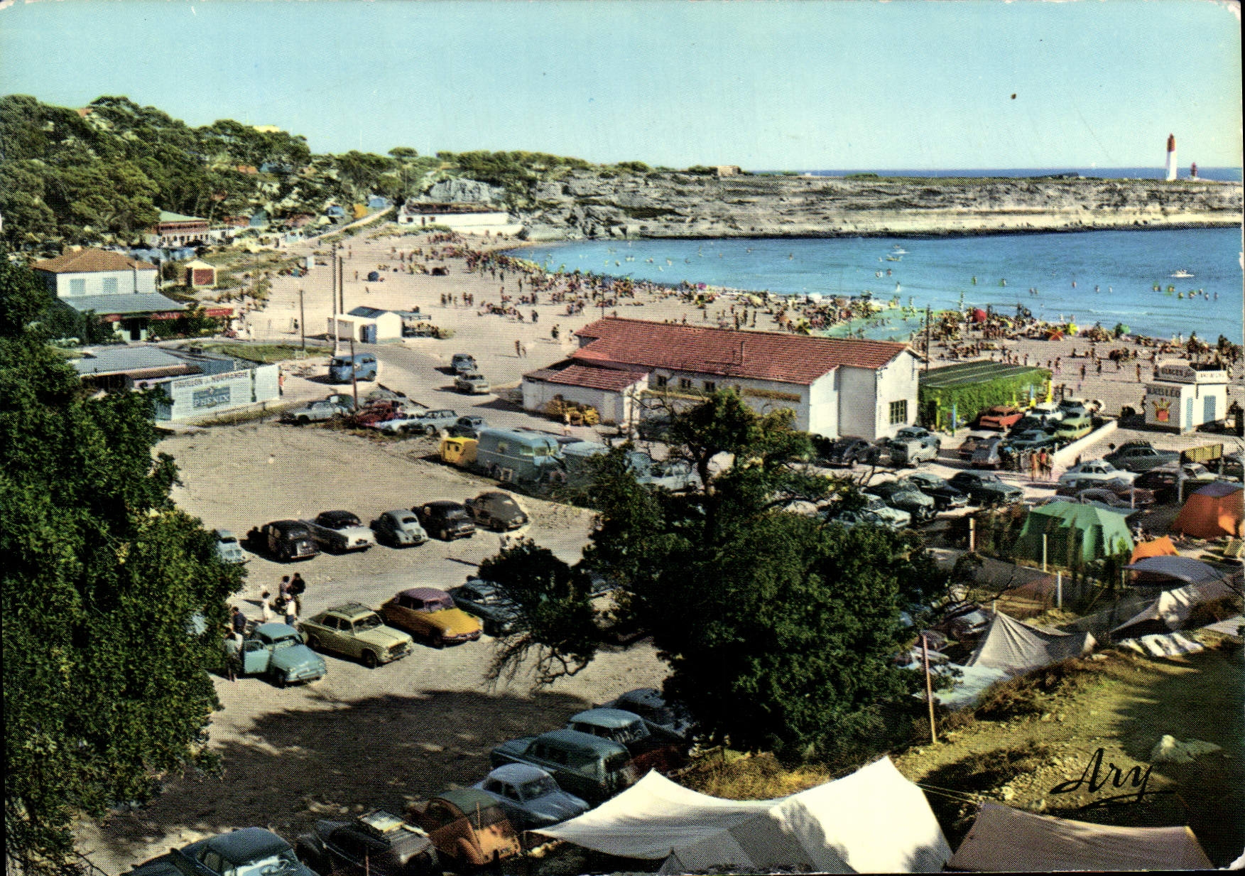 CPSM La Cote Bleue Plage De La Couronne