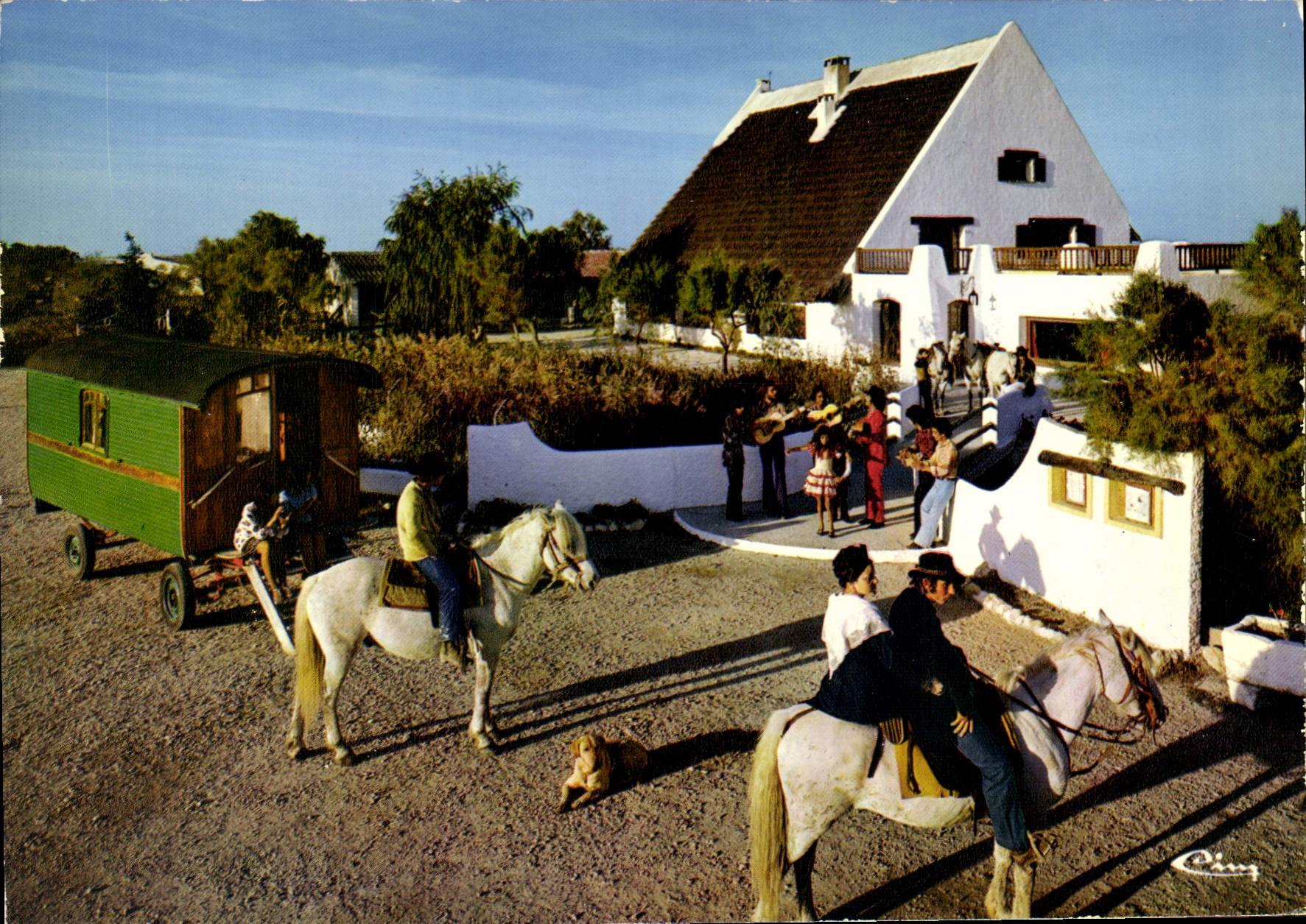 CPSM Camargue Scene Folklorique