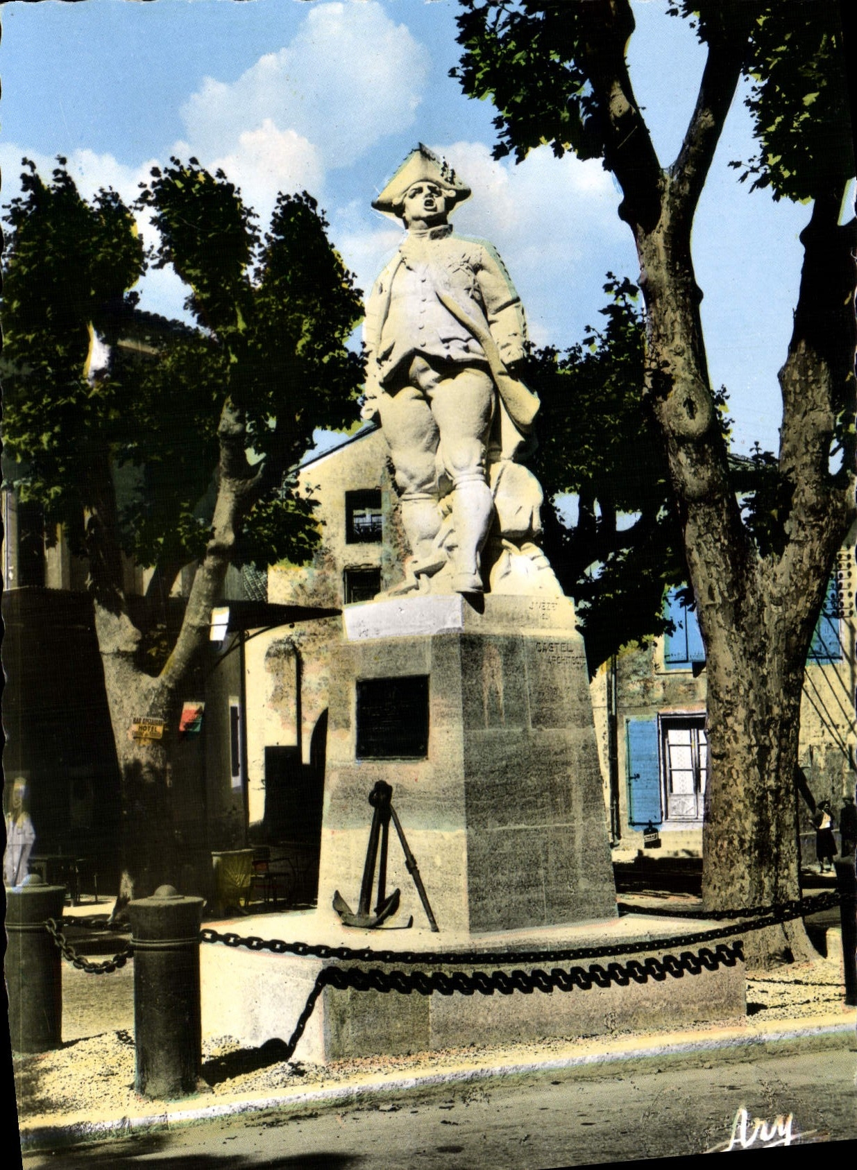 CPSM Saint Cannat Statue Du Bailli De Suffren
