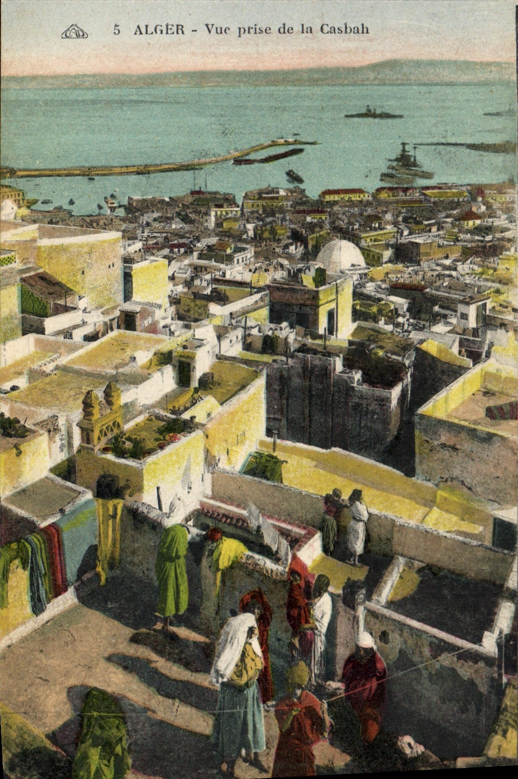 CPA Alger Vue Prise De La Casbah