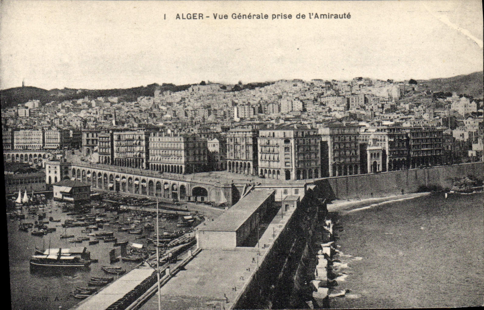 CPA Alger Vue Generale Prise De I'Amiraute