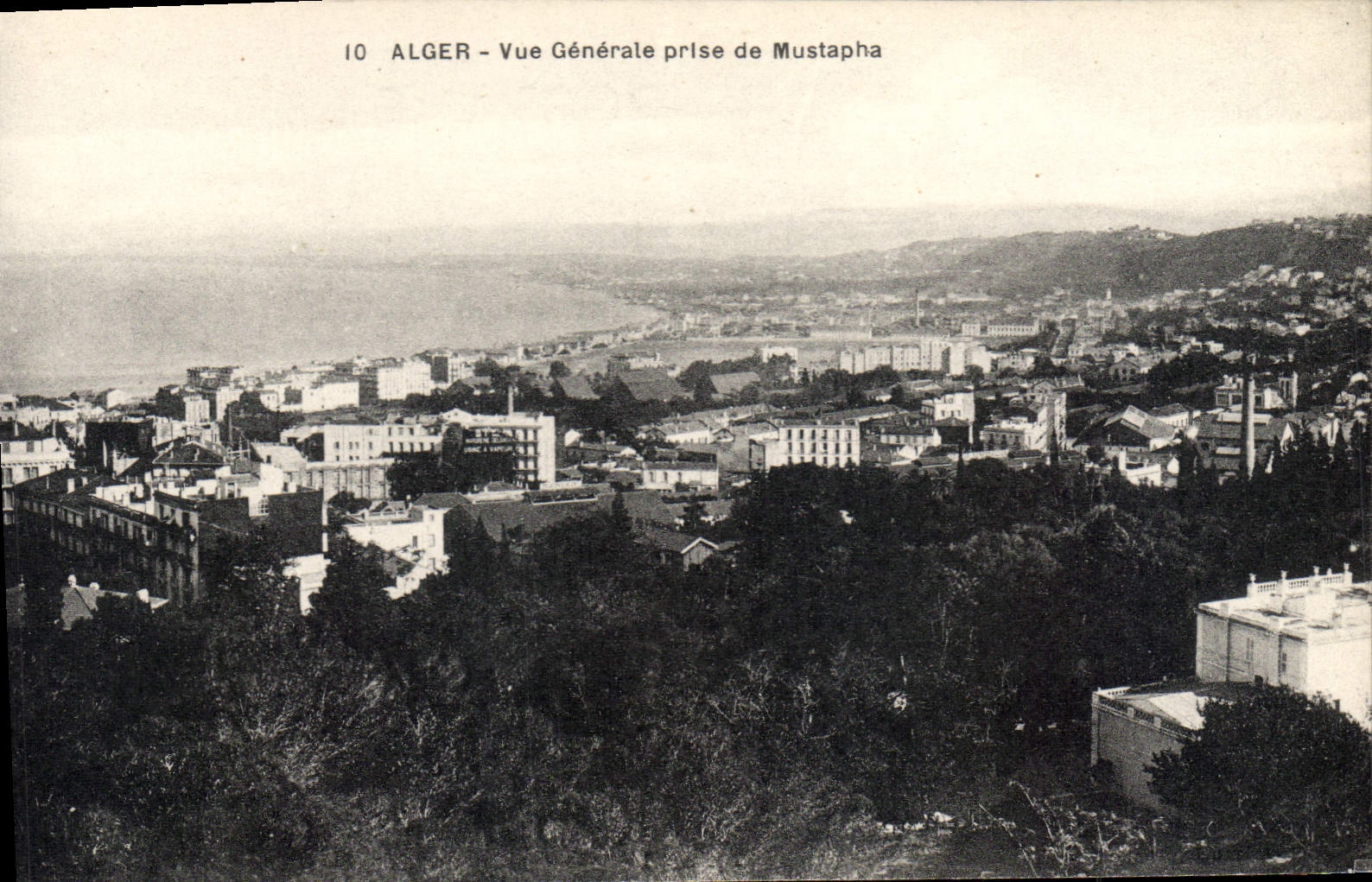 CPA Alger Vue Generale Prise De Mustapha