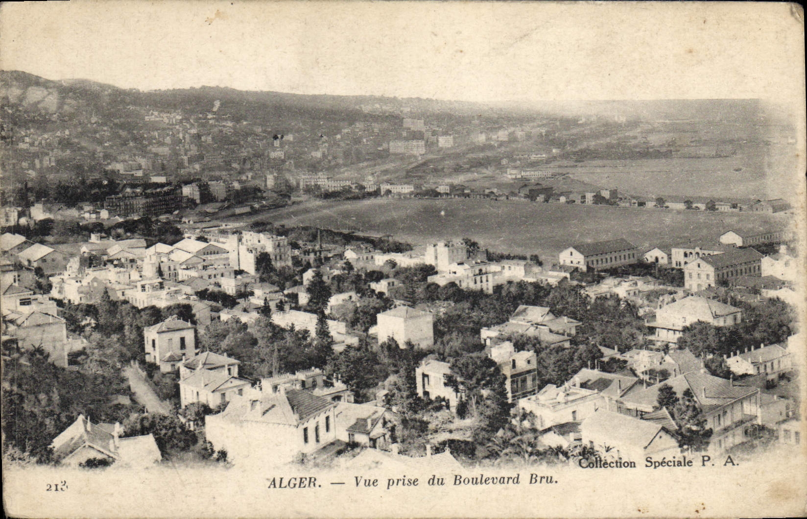 CPA Alger Vue Prise Du Boulevard Bru