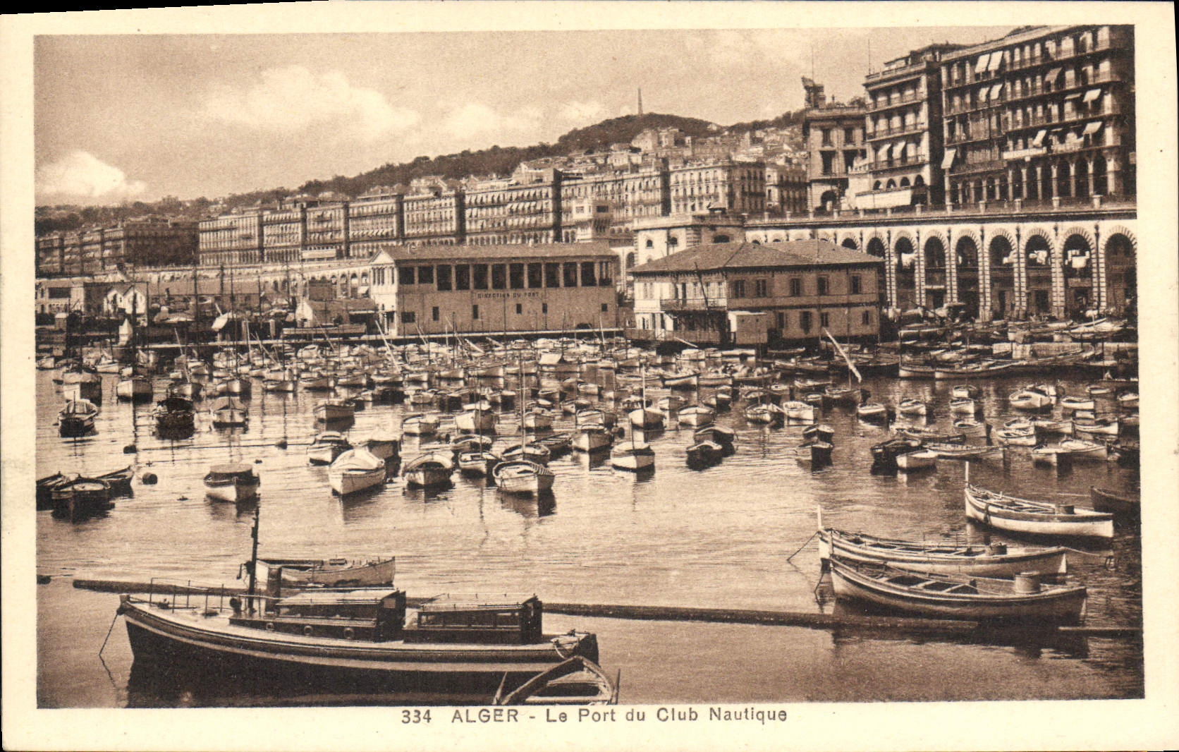CPA Alger Le Port Du Club Nautique