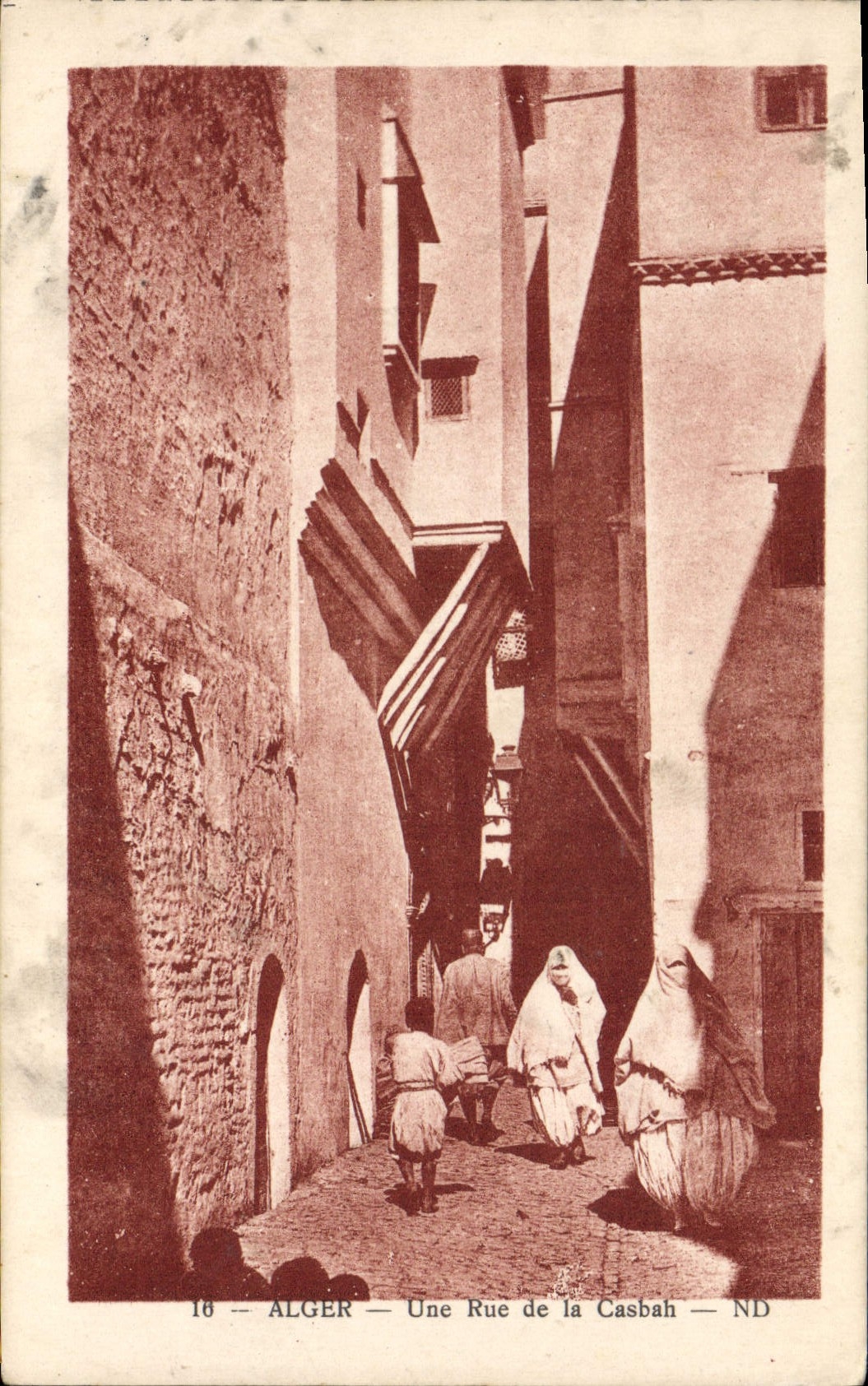 CPA Alger Une Rue De la Casbah