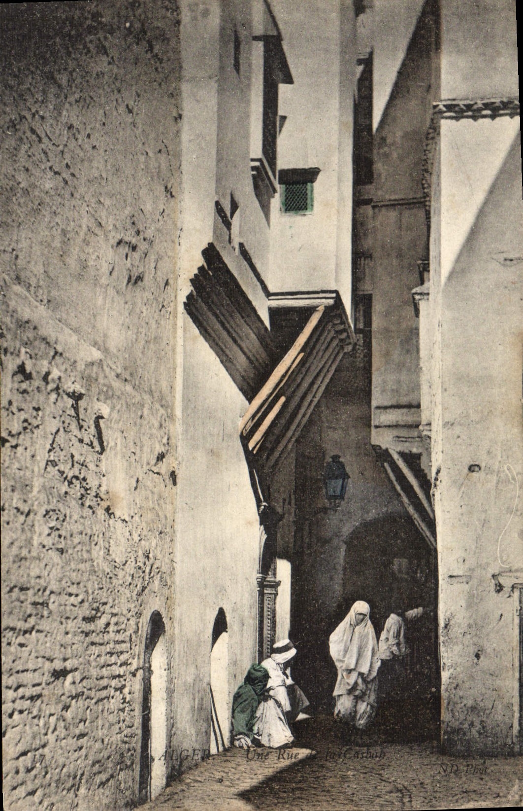 CPA Alger Une Rue De la Casbah