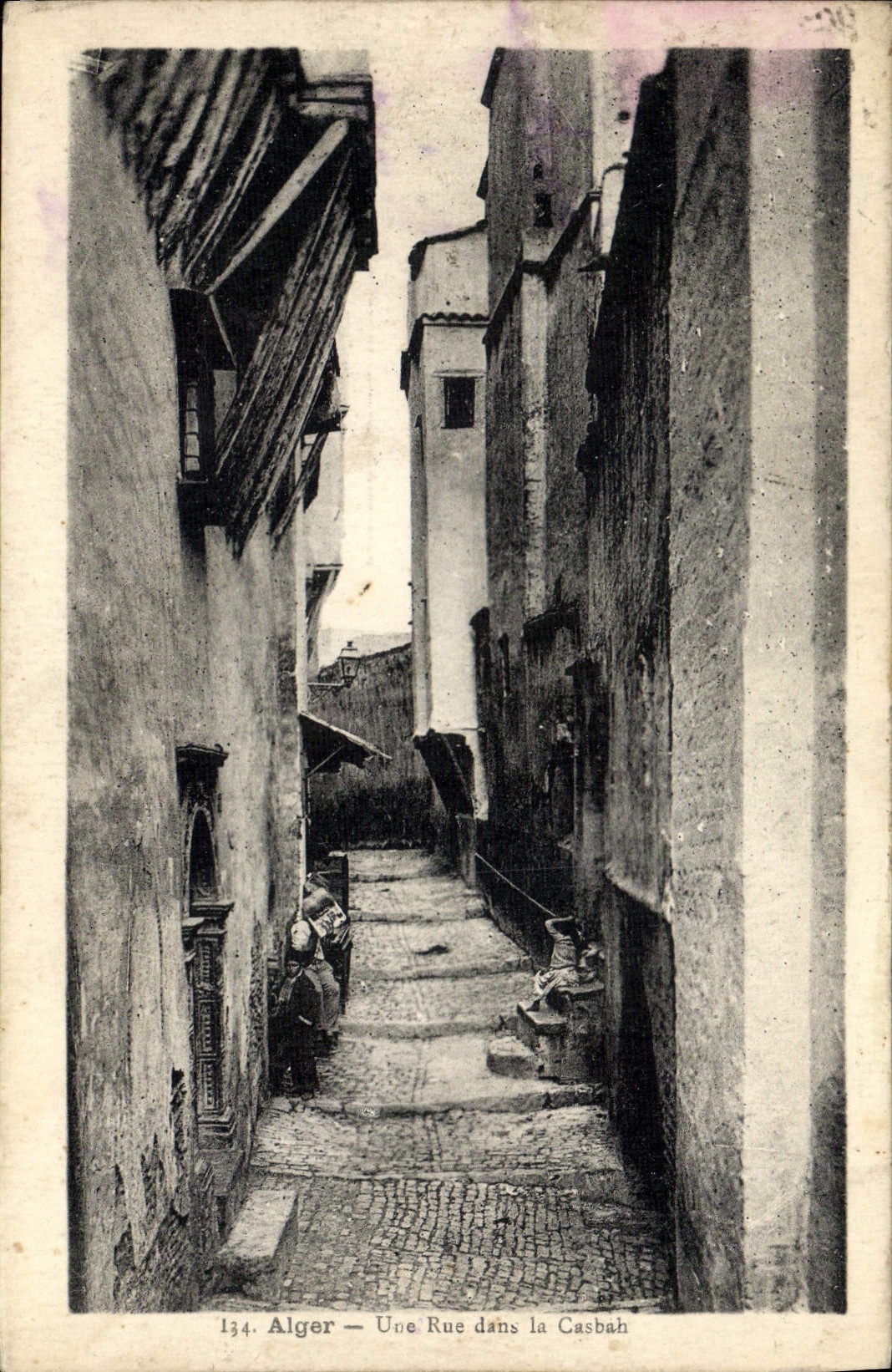 CPA Alger Une Rue Dans La Casbah