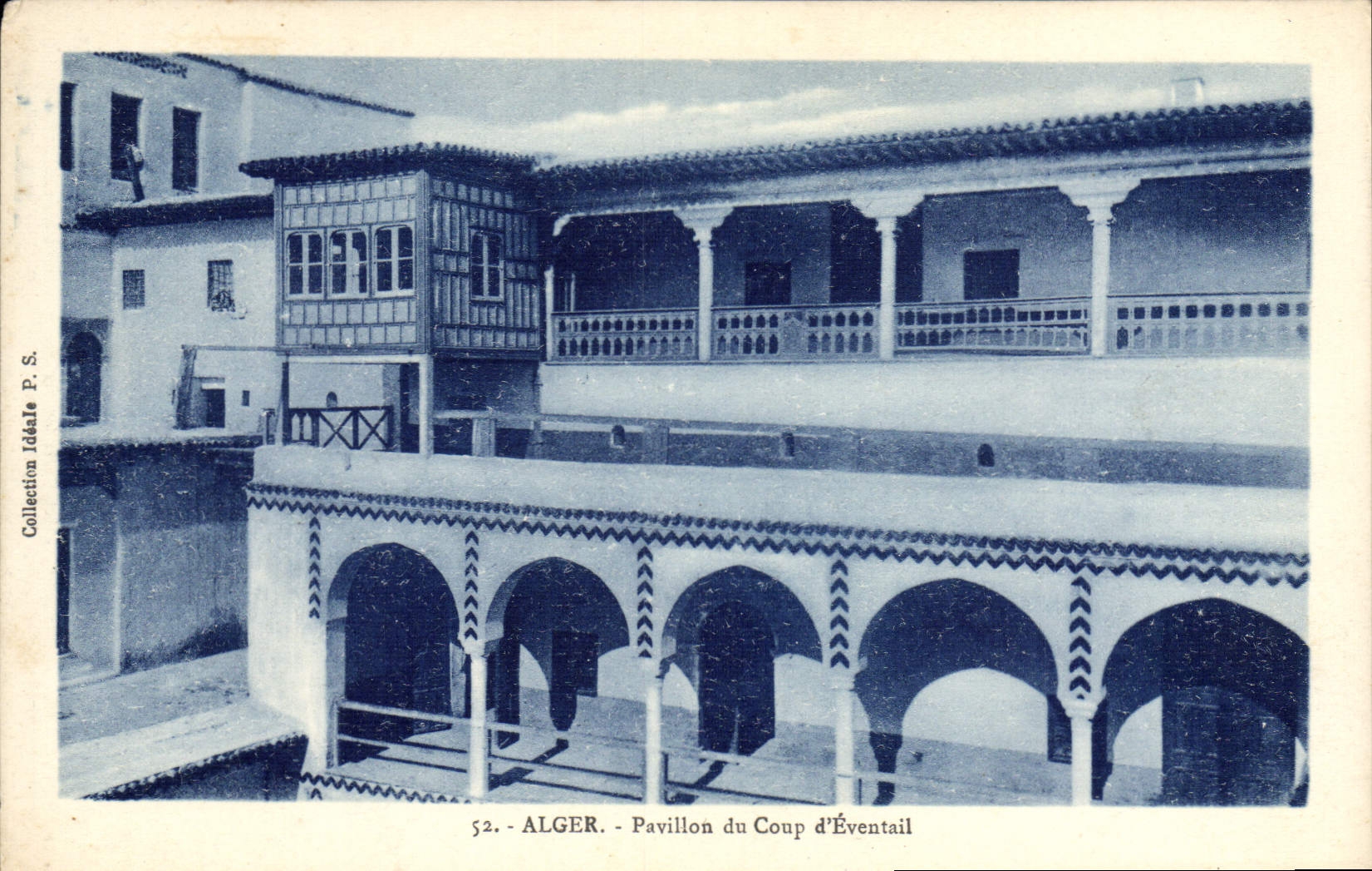 CPA Alger Pavillon Du Coup D'Eventail