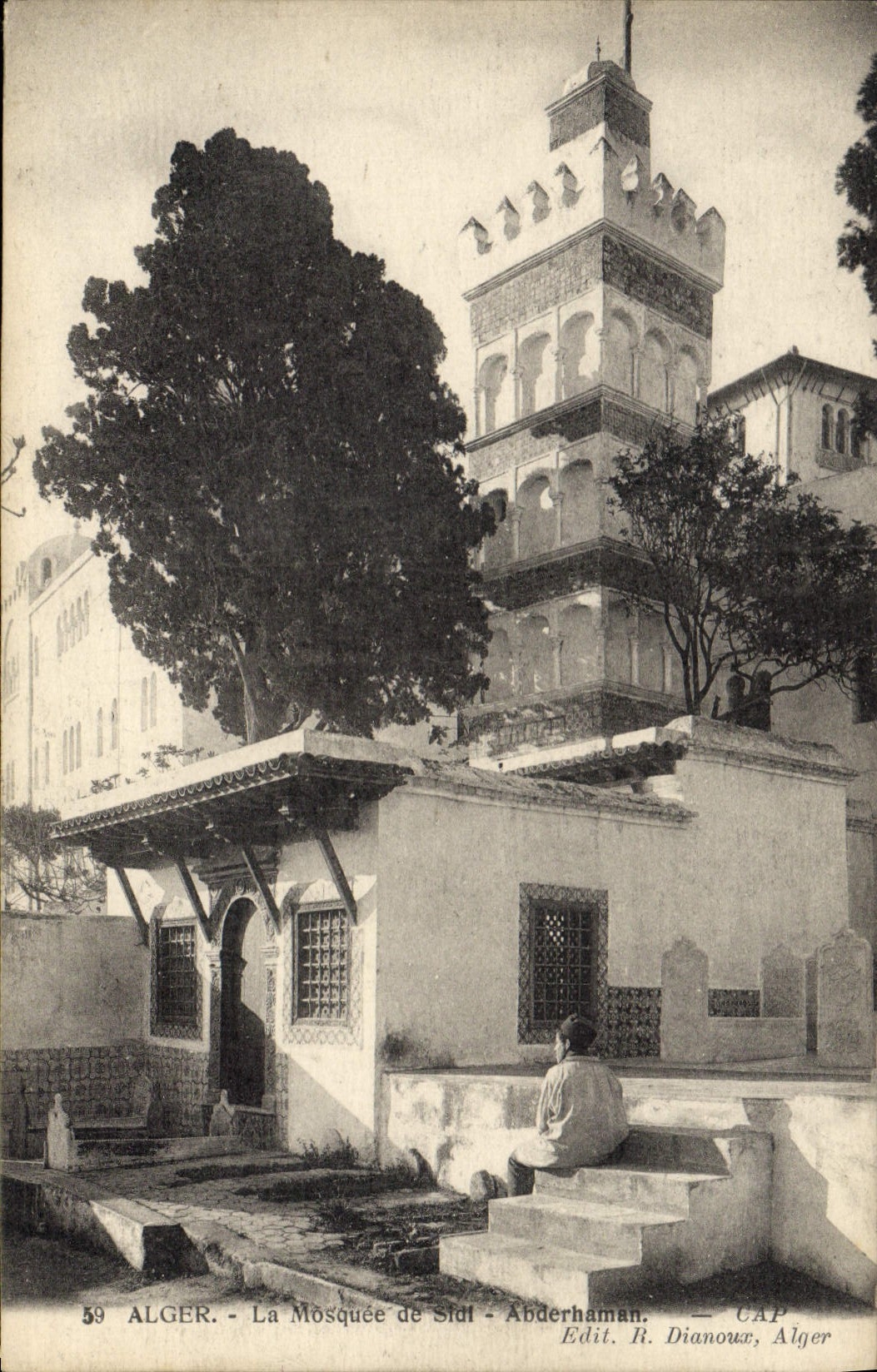 CPA Alger La Mosquee De Sidi Abderhaman