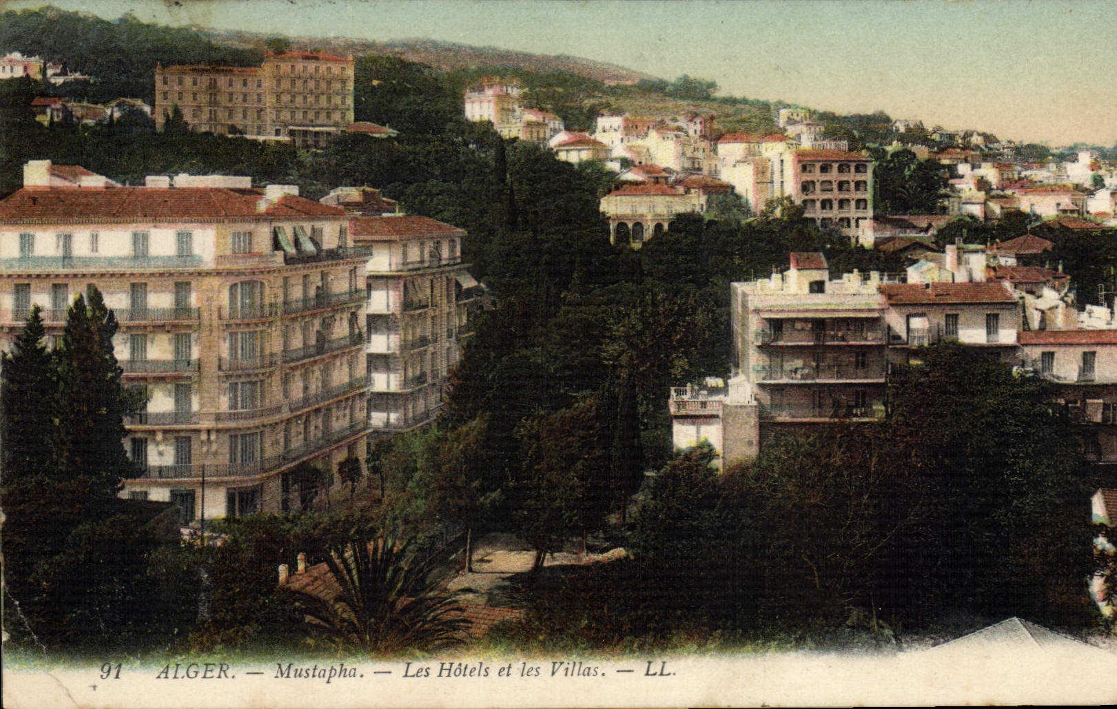 CPA Alger Mustapha Les Hotels Et Les Villas