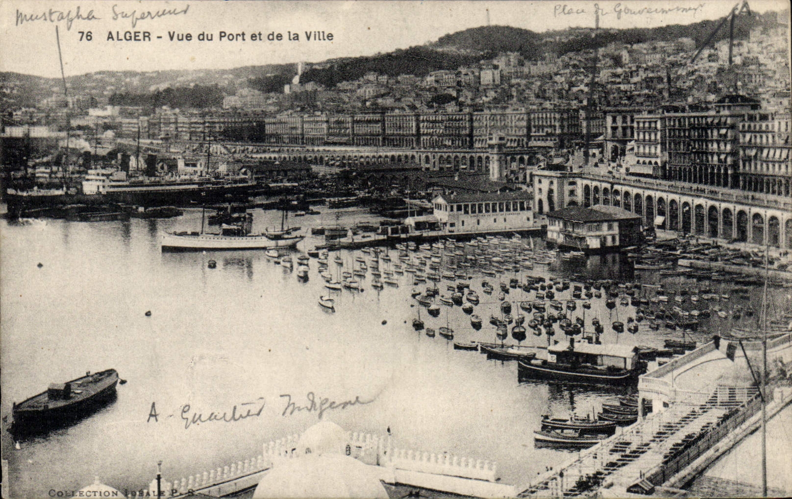 CPA Alger Vue Du Port Et De La Ville