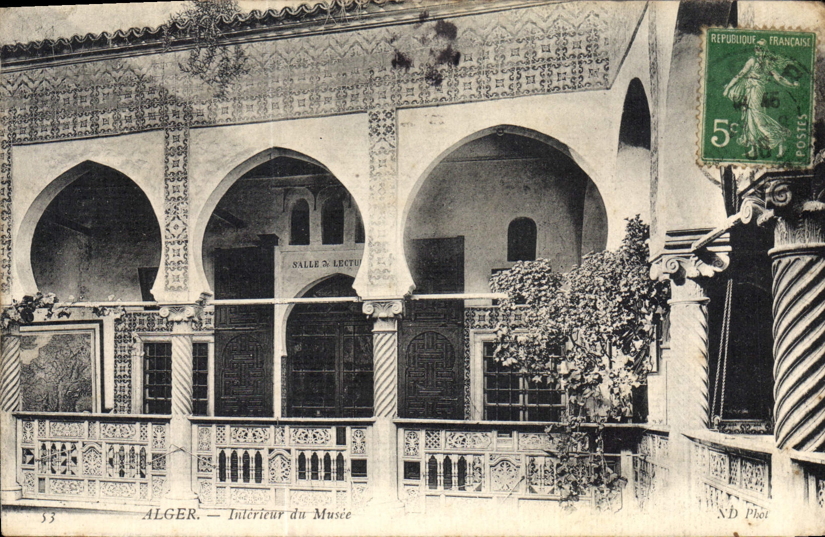 CPA Alger Interieur Du Musee