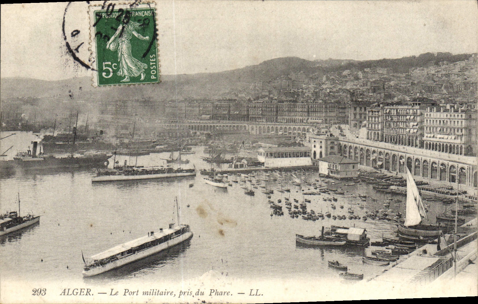 CPA Alger Le Port Militaire Pris Du Phare