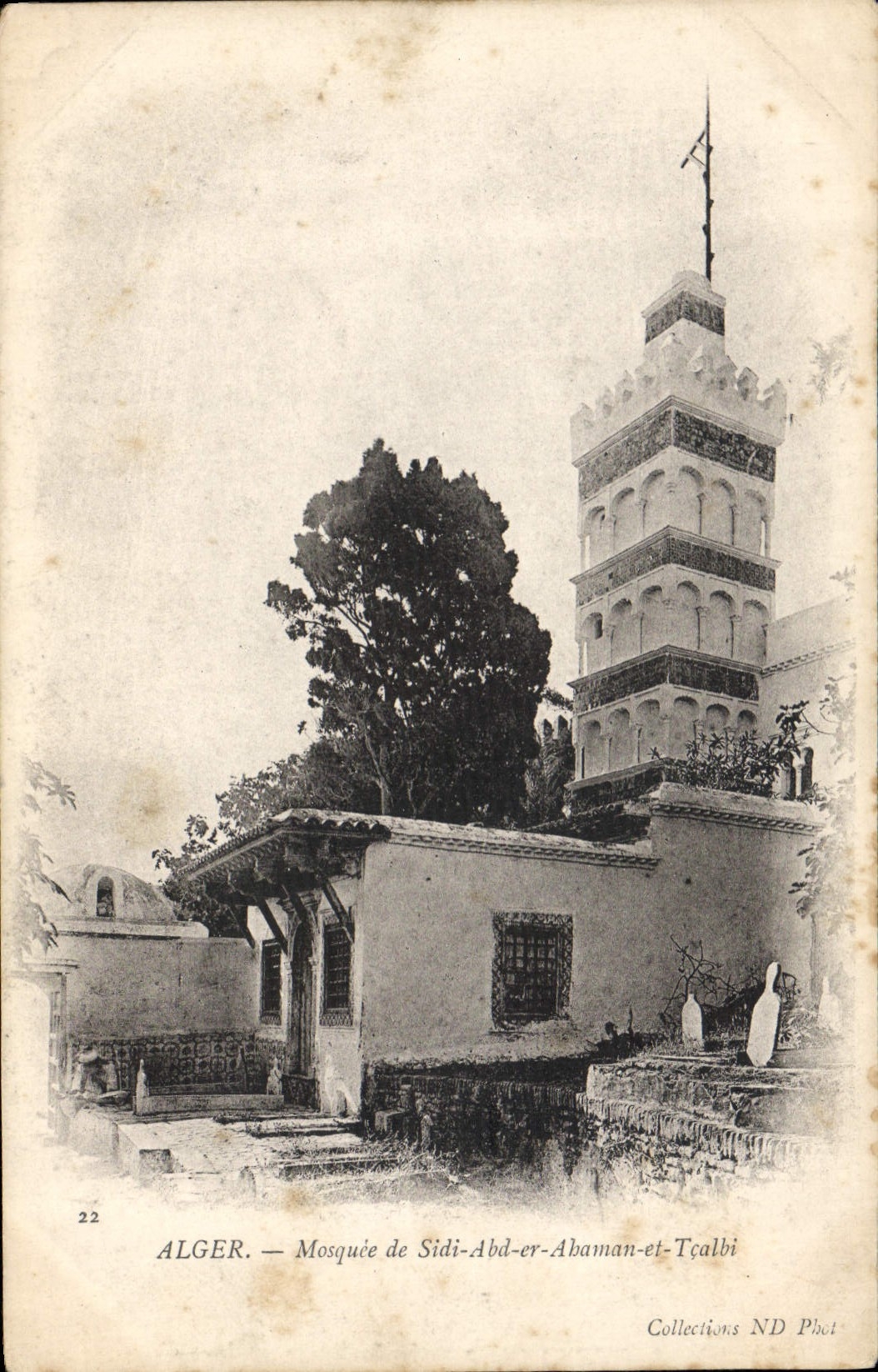 CPA Alger Mosquée De Sidi Abd Er Abaman Et Tcalbi