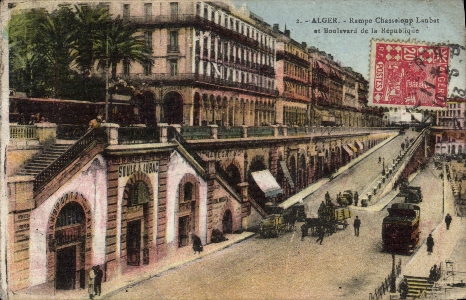 CPA Alger Rampe Chasseloup Laubat