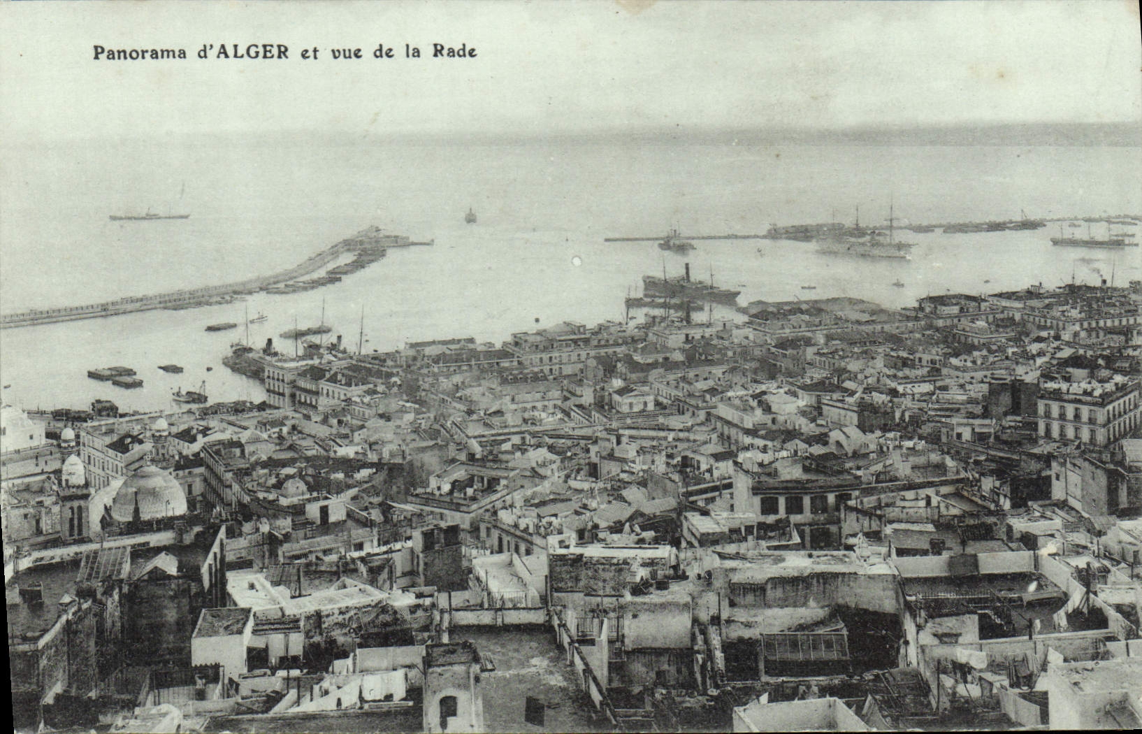 CPA Alger Et Vue De La Rade Panorama