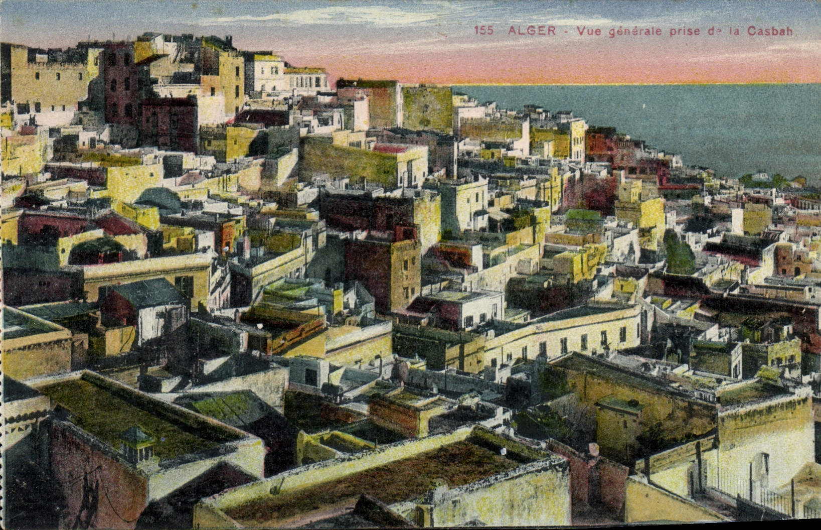 CPA Alger Vue Generale Prise De La Casbah