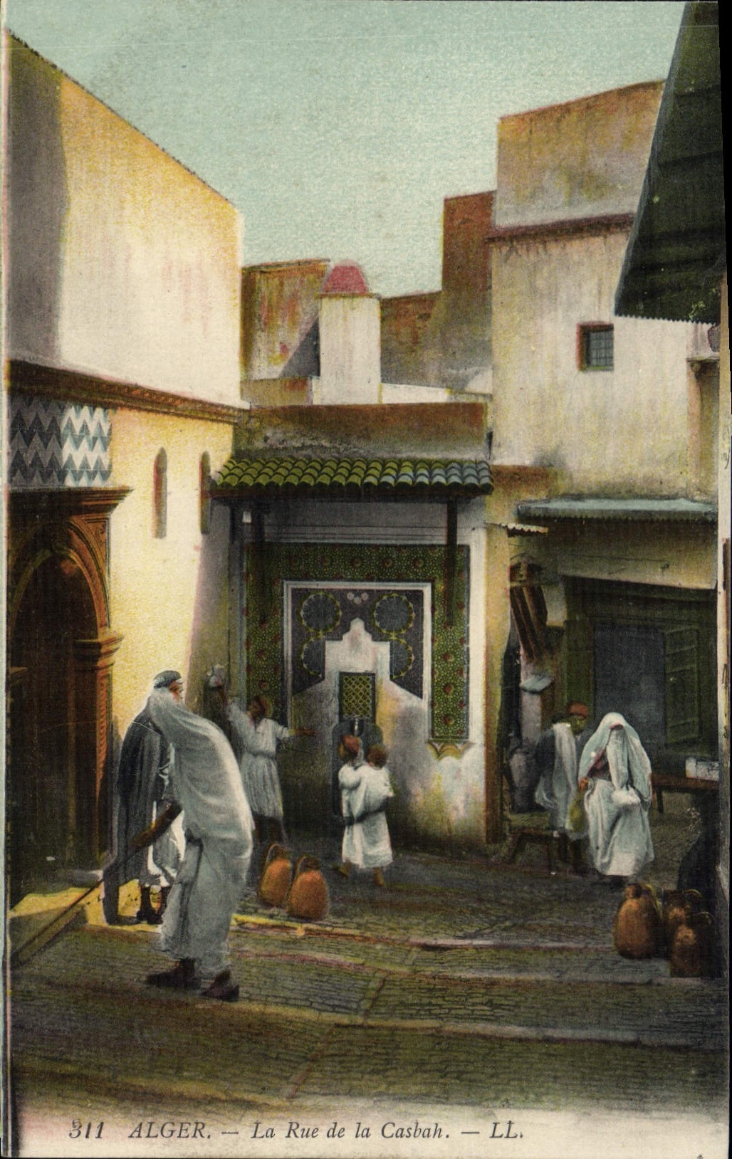 CPA Alger La Rue De La Casbah