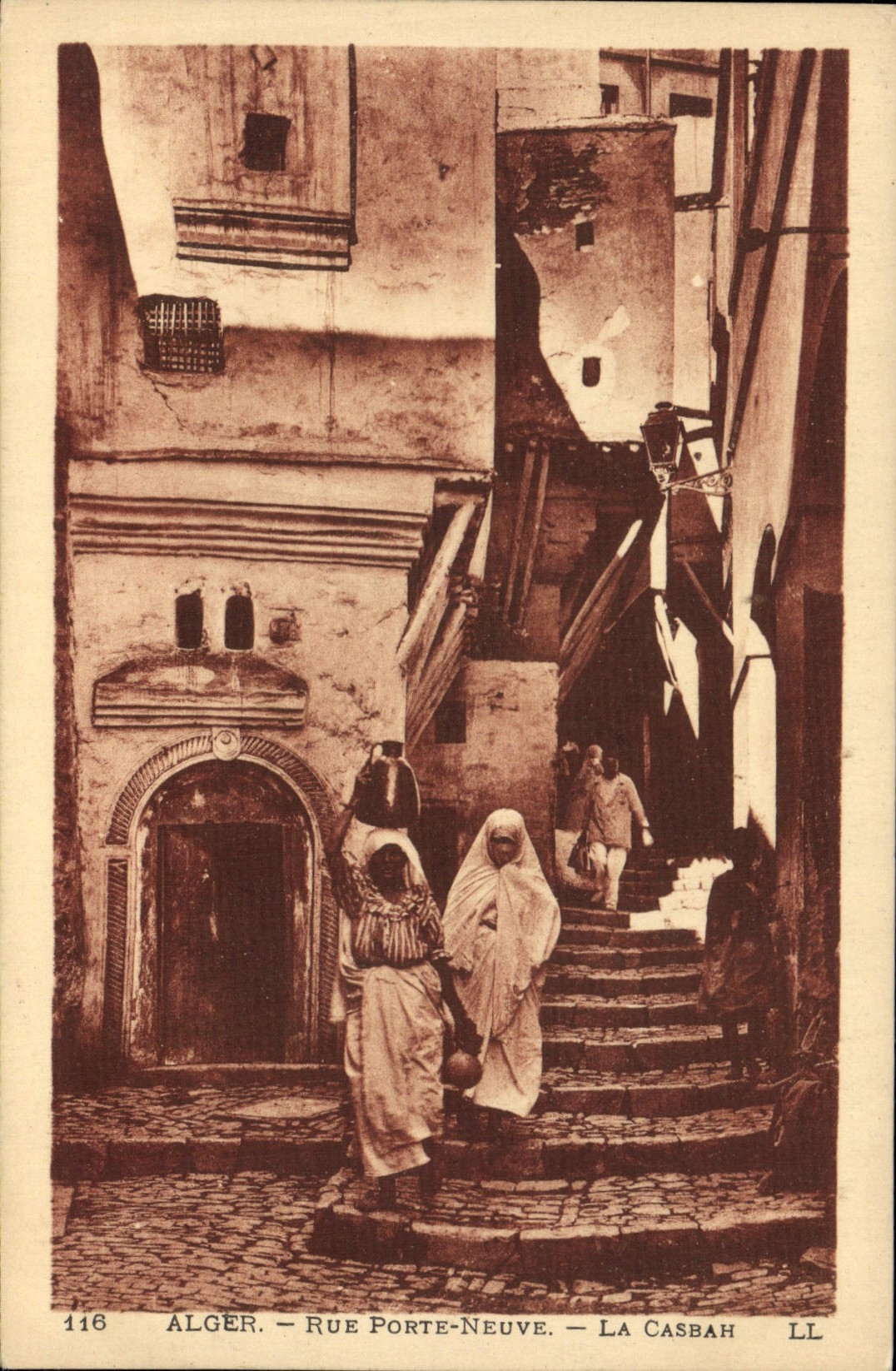 CPA Alger Rue Porte Neuve La Casbah