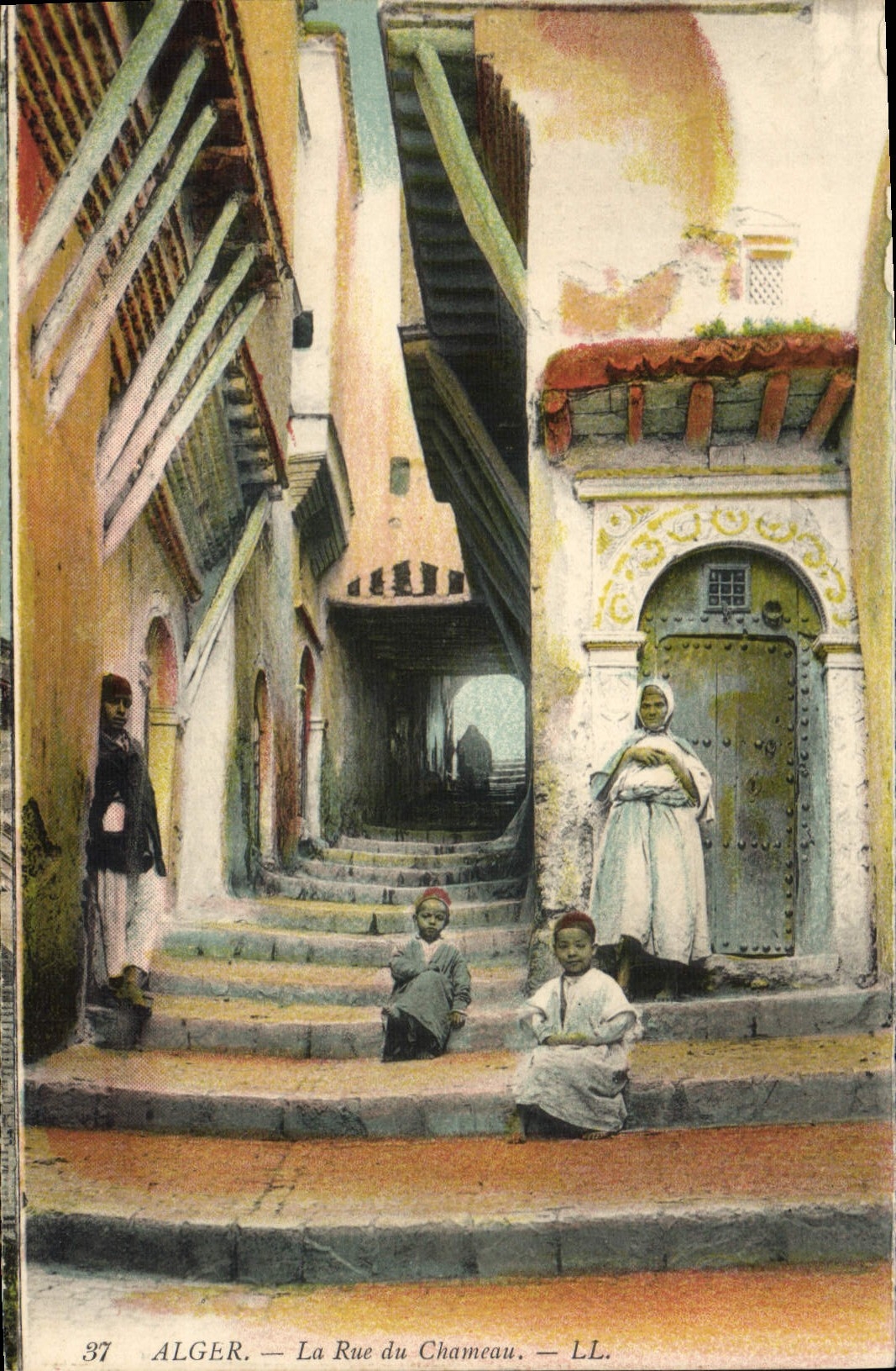 CPA Alger La Rue Du Chameau