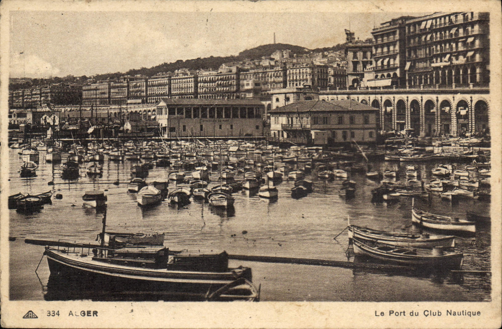 CPA Alger Le Port Du Club Nautique