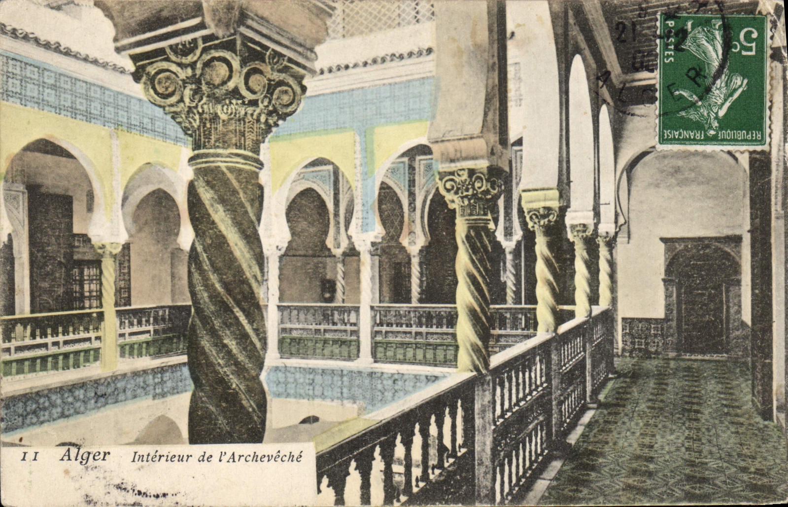 CPA Alger Interieur De I'Archeveche