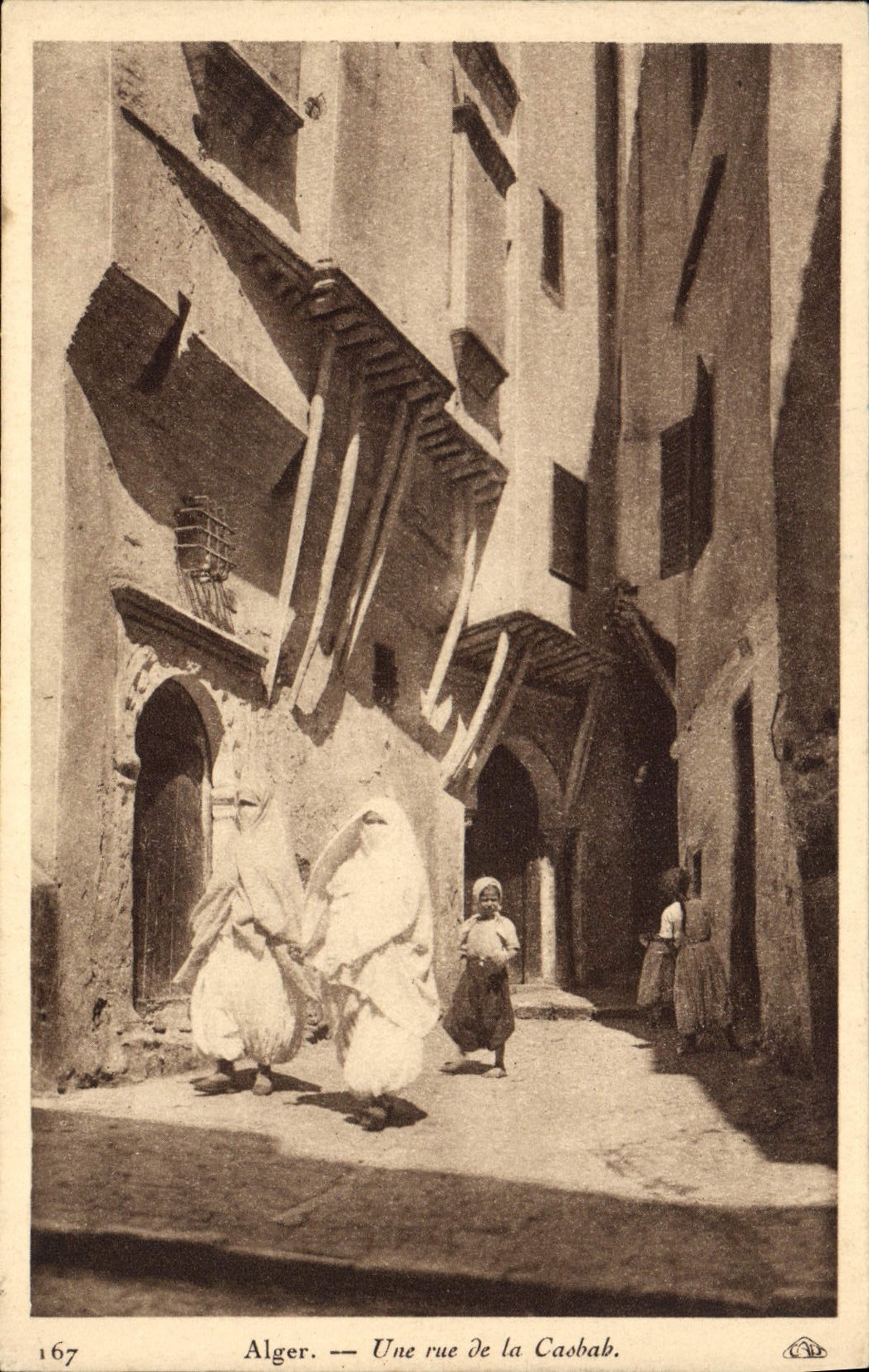 CPA Alger Une Rue De La Casbah