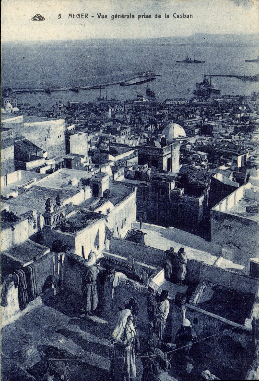 CPA Alger Vue Generale Prise De la Casbah