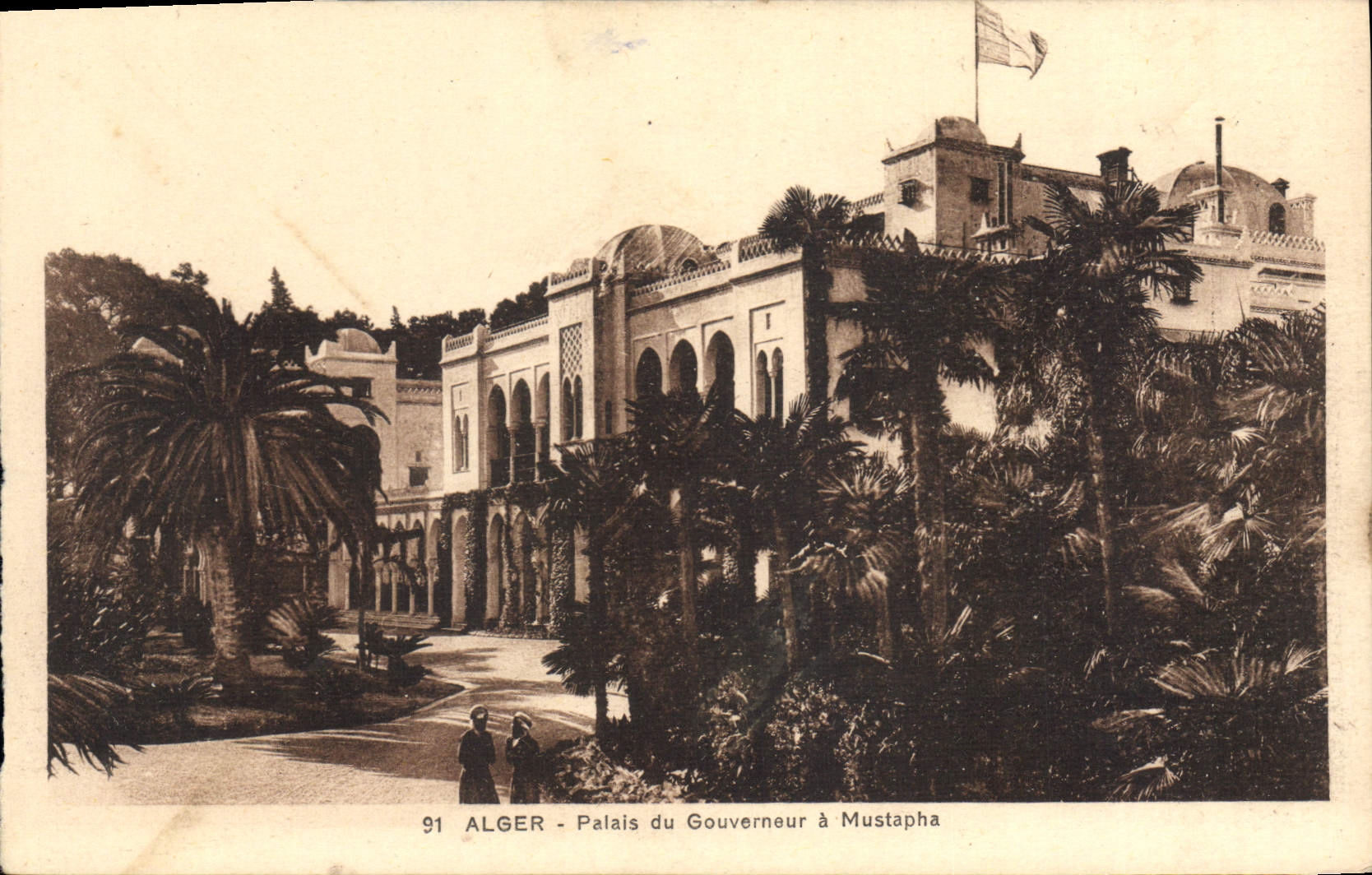 CPA Alger Palais Du Gouverneur à Mustapha