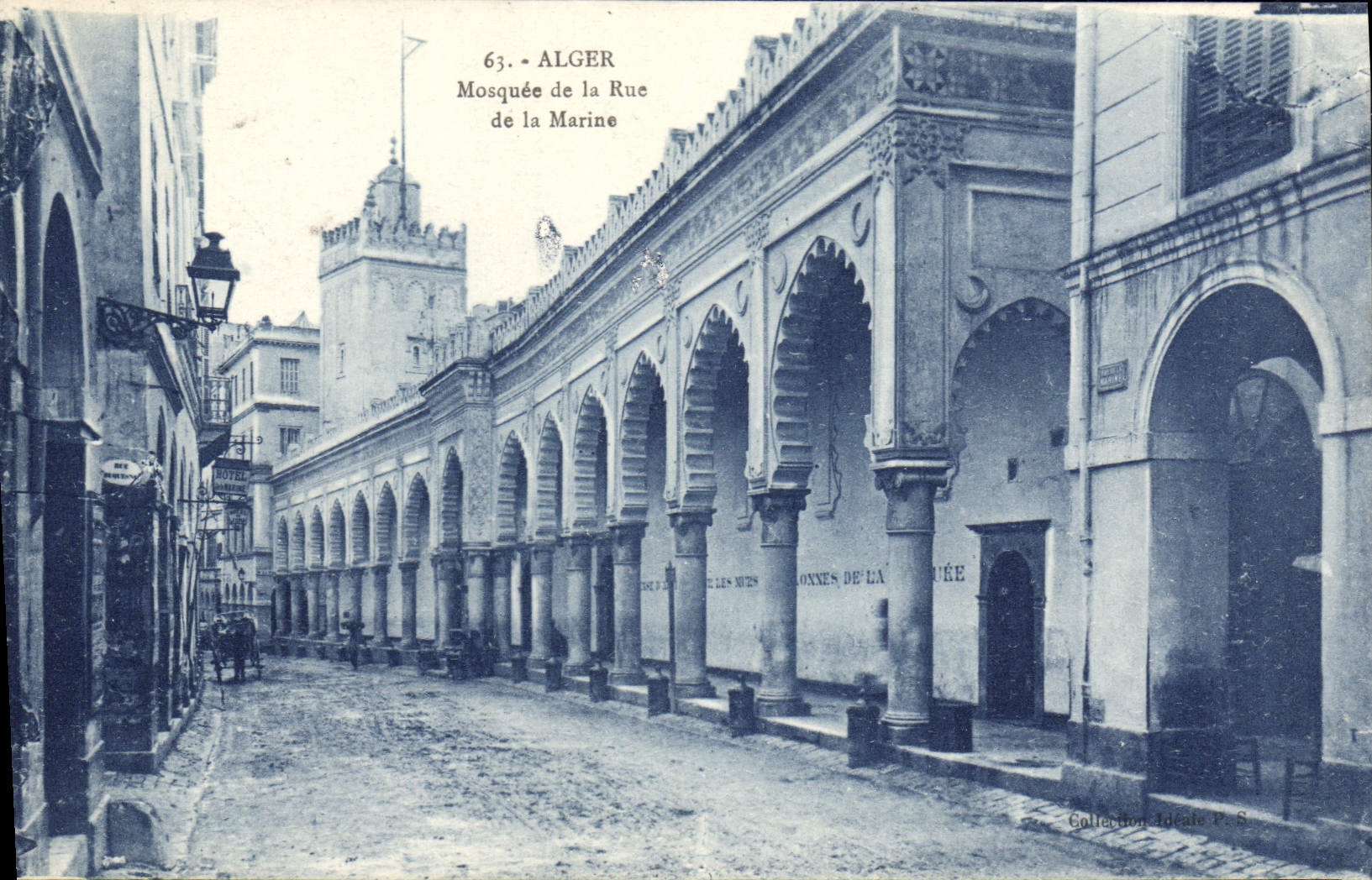 CPA Alger Mosquee De la Rue De La Marine
