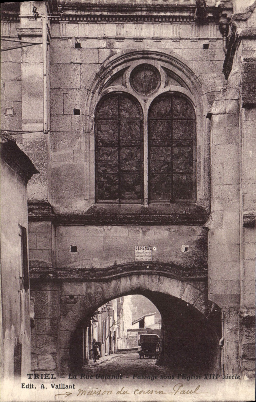 CPA Triel La Rue Galande