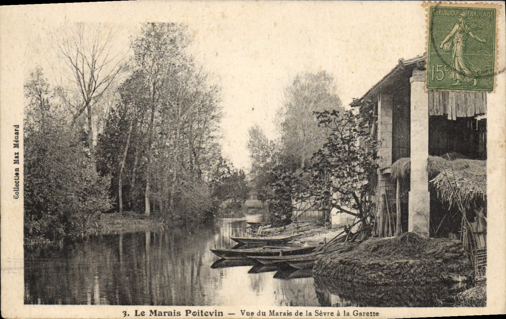 CPA Le Marais Poitevin Vue Du Marais De La Sevre A la Garette