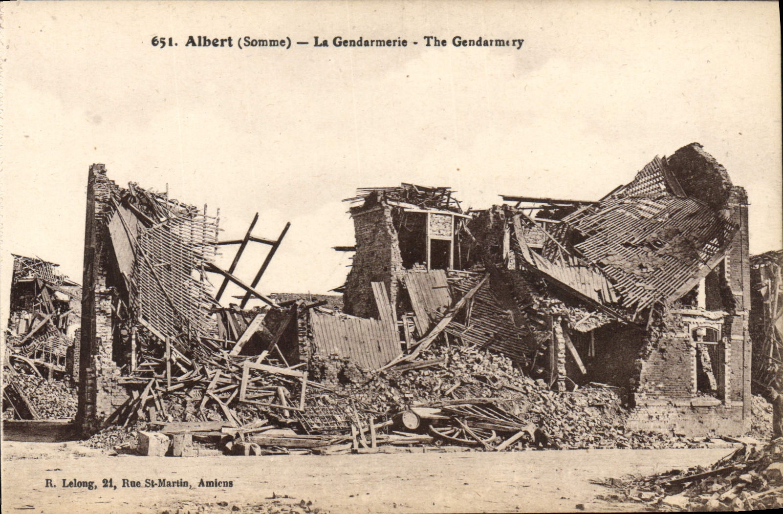 CPA Albert La Gendarmerie