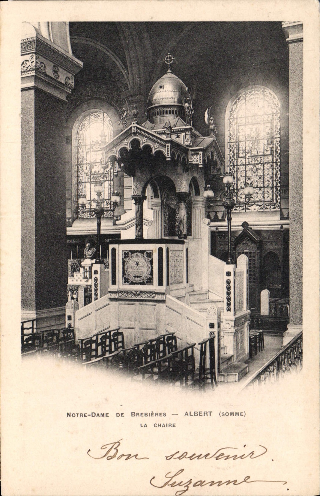 CPA Albert La Chaire Notre Dame De Brebieres