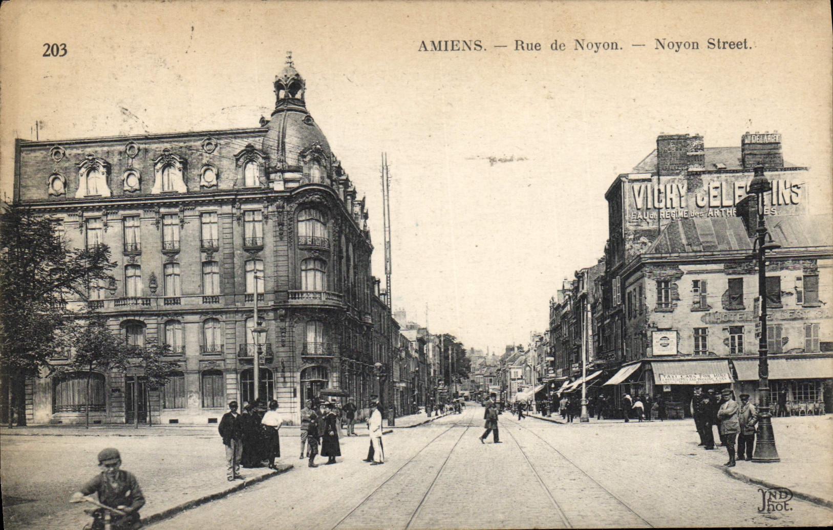CPA Amiens Rue De Noyon