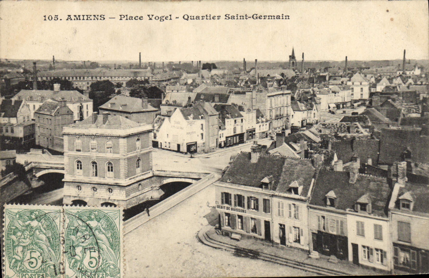 CPA Amiens Place Vogel Quartier Saint Germain