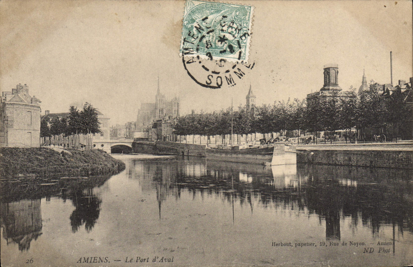 CPA Amiens Le Port D'Aval