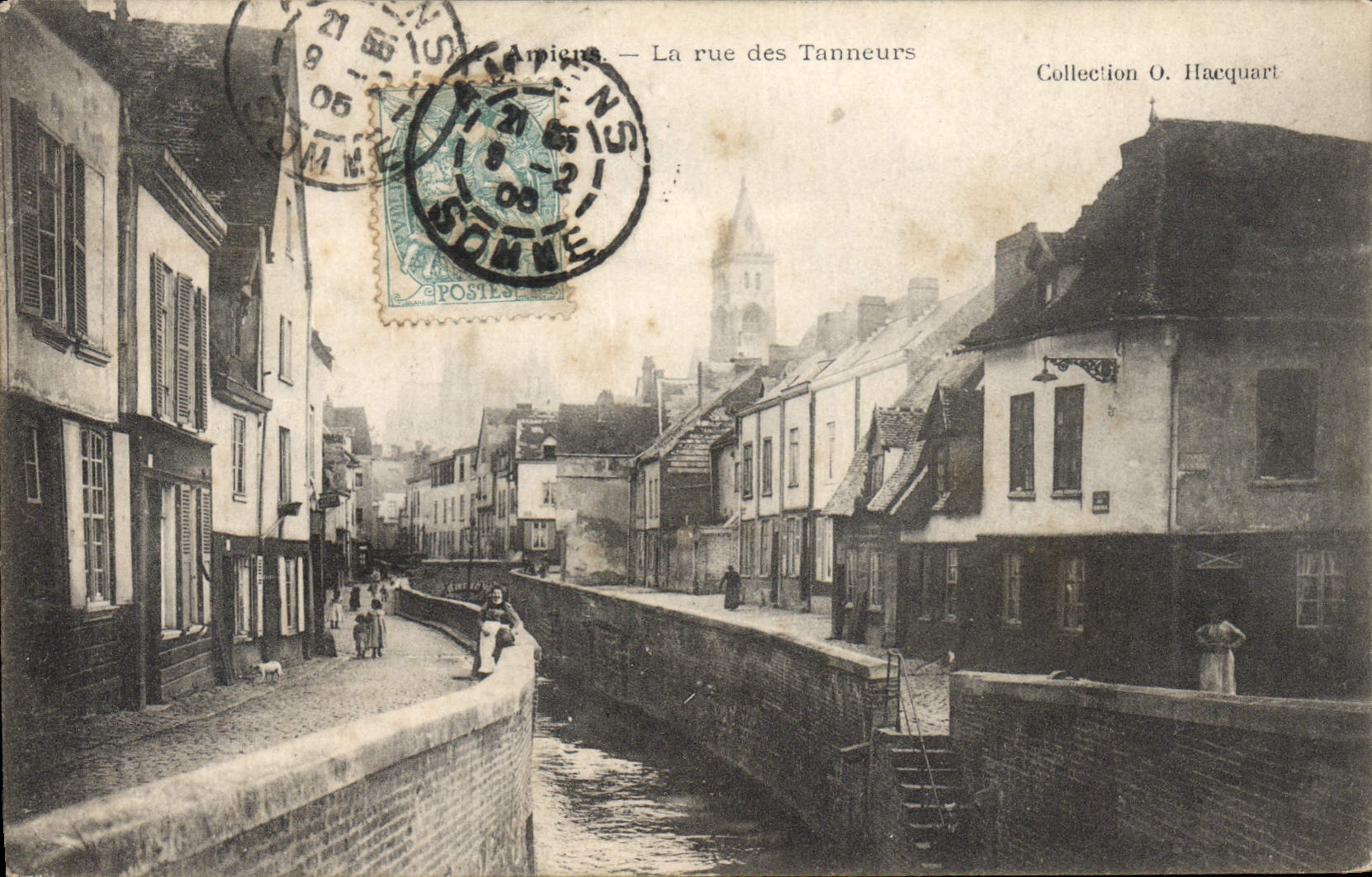 CPA Amiens La Rue Des Tanneurs