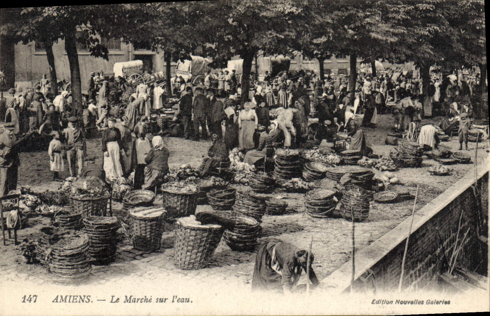 CPA Amiens Le Marché Sur I'Eau