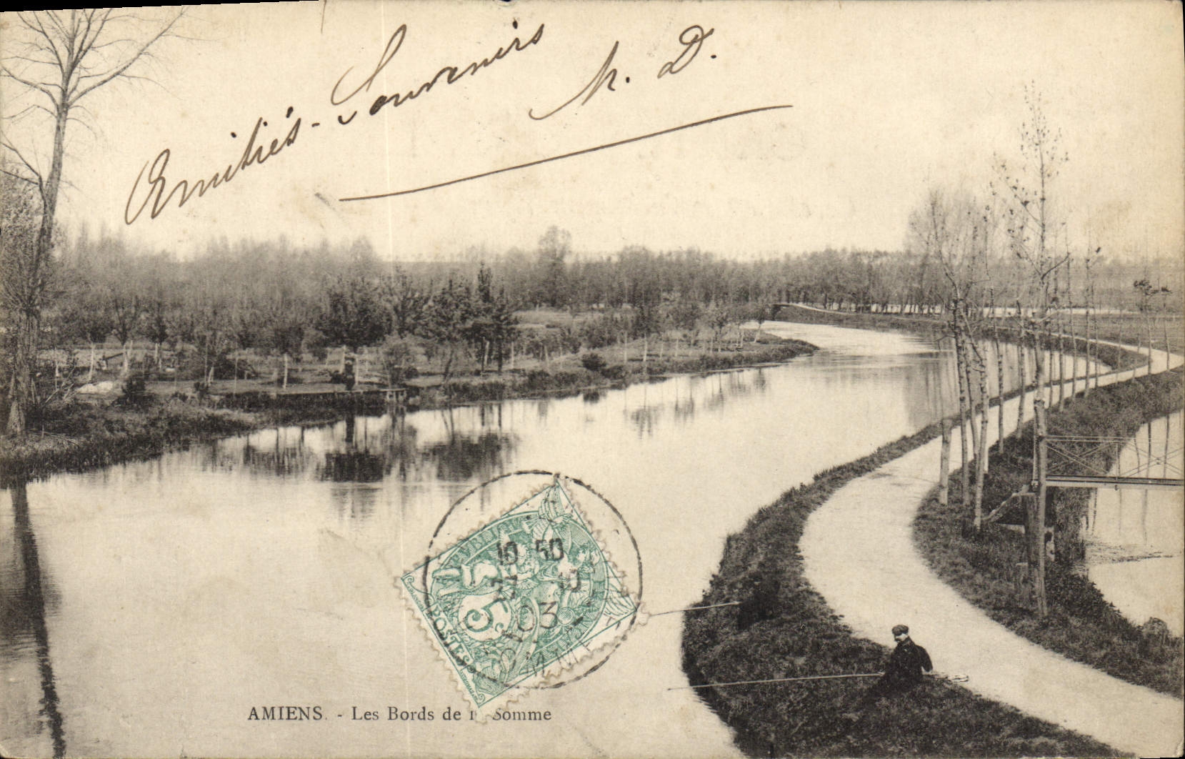 CPA Amiens Les Bords De Somme