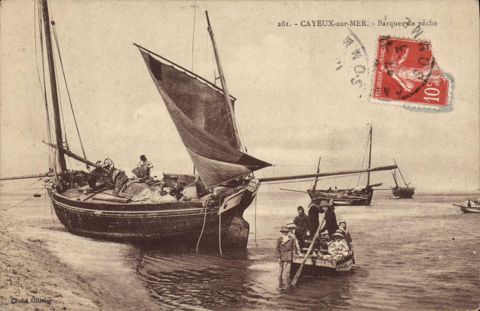 CPA Cayeux Sur Mer Barques De Peche
